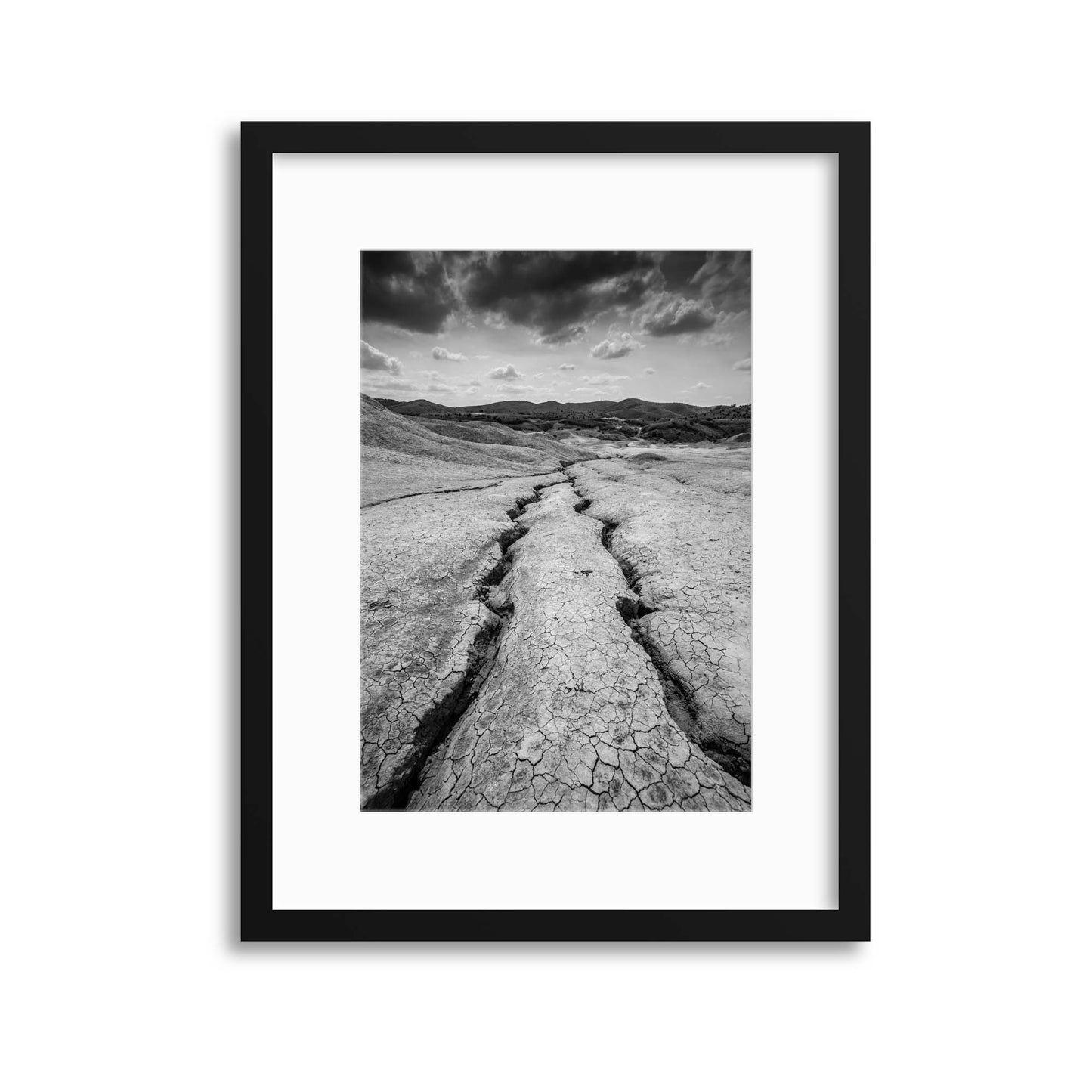 Cracks by C&#259;t&#259;lin B&#259;ican Framed Print - USTAD HOME