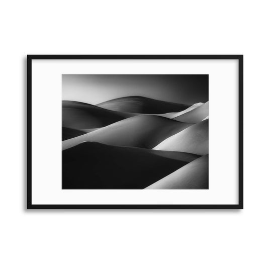 Golden Waves, Liwa by Wael Onsy Framed Print - USTAD HOME