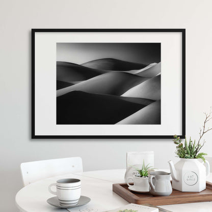 Golden Waves, Liwa by Wael Onsy Framed Print - USTAD HOME