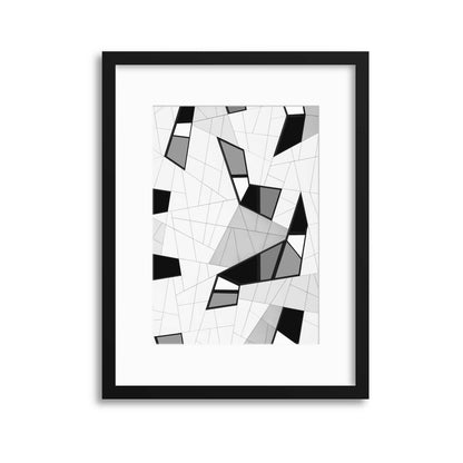 Puzzle of Lines by Greetje van Son Framed Print - USTAD HOME