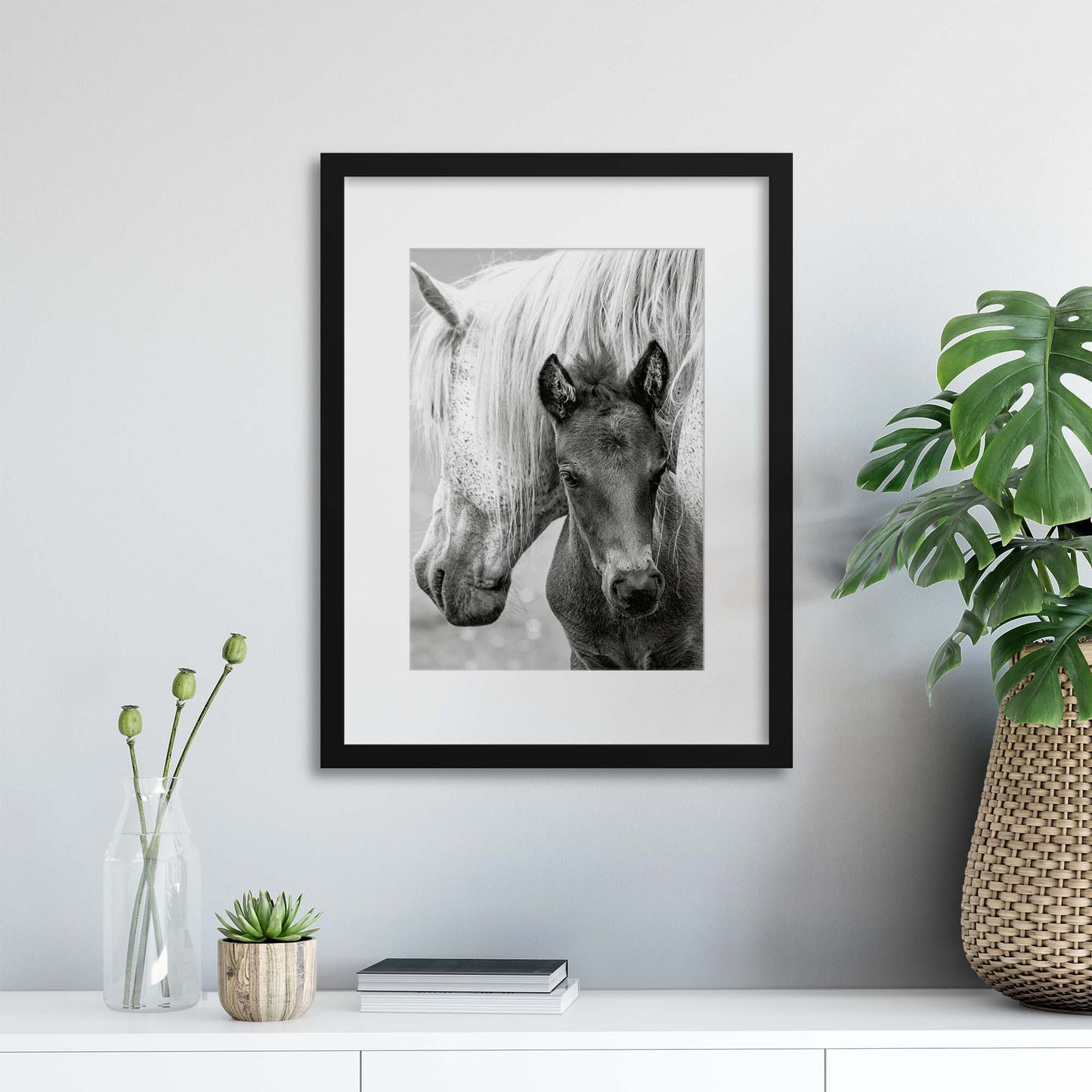 The Foal by Jacky Parker Framed Print - USTAD HOME