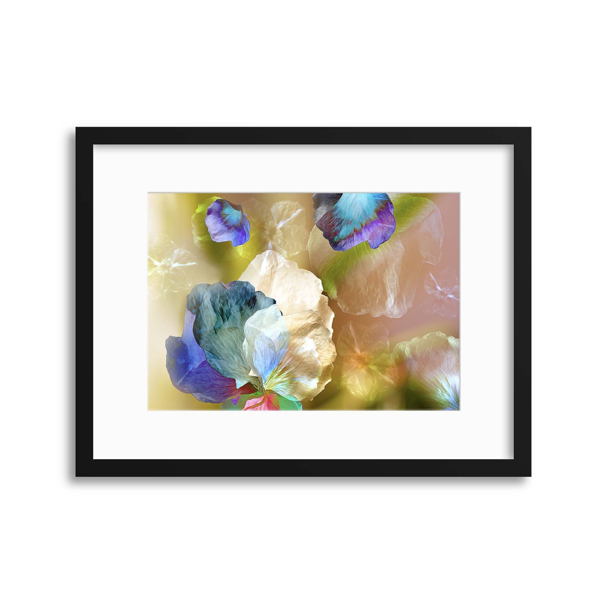 Floating Petals by Ludmila Shumilova Framed Print - USTAD HOME