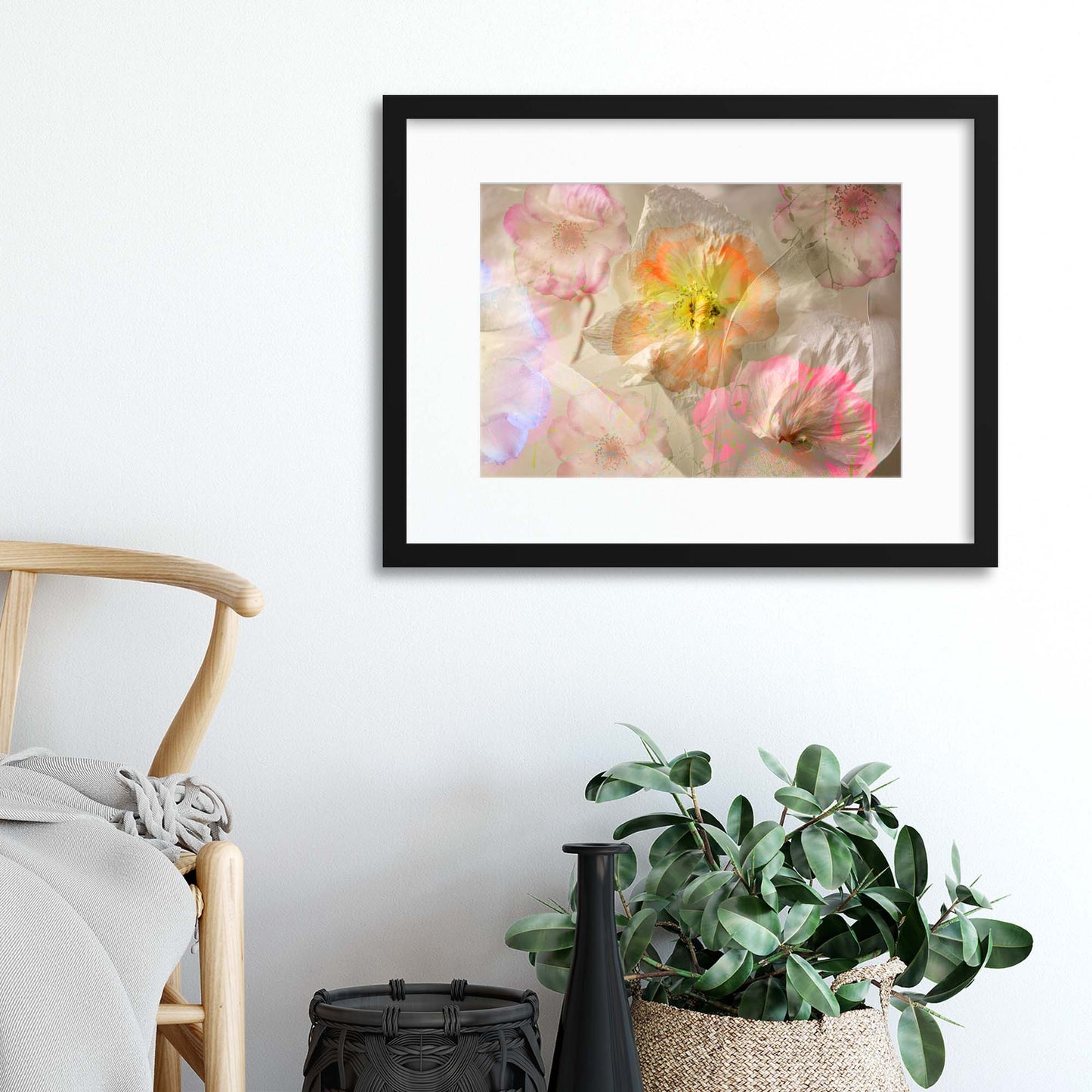 Ethereal Roses by Ludmila Shumilova Framed Print - USTAD HOME