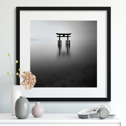 Floating Torii by Yancho Sabev Framed Print - USTAD HOME