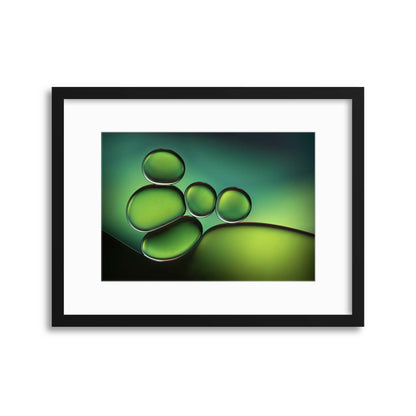 Shades of Green by Jacqueline Hammer Framed Print - USTAD HOME