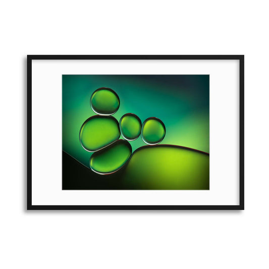 Shades of Green by Jacqueline Hammer Framed Print - USTAD HOME