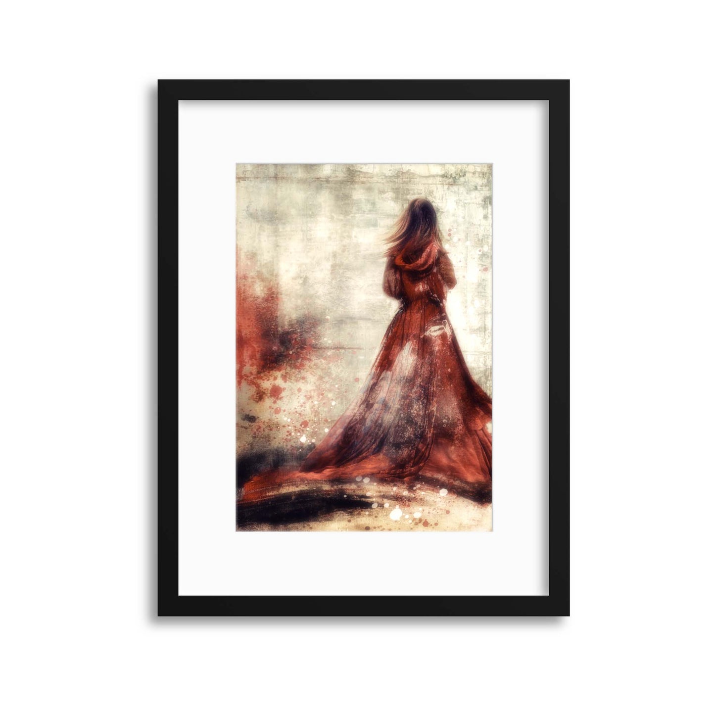 She'll Wear the Red Dress by Charlaine Gerber Framed Print - USTAD HOME