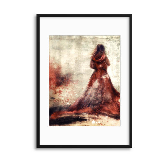 She'll Wear the Red Dress by Charlaine Gerber Framed Print - USTAD HOME