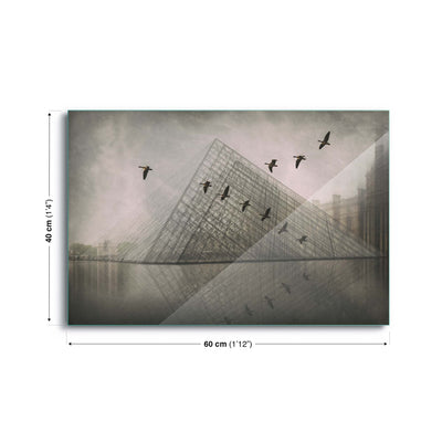 Pyramid-Shaped by Roswitha Schleicher-Schwarz Glass Print - USTAD HOME