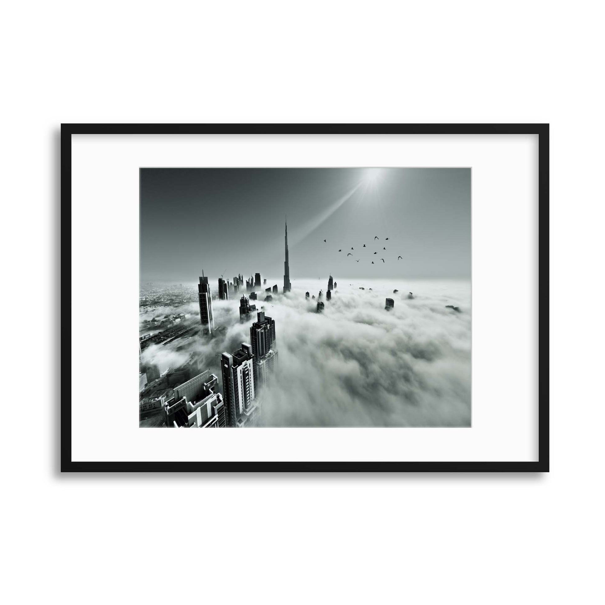 Up Up and Above by Naufal Framed Print - USTAD HOME