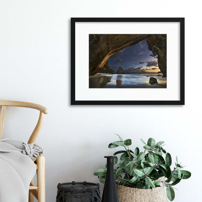 Cathedral Cove by Yan Zhang Framed Print - USTAD HOME