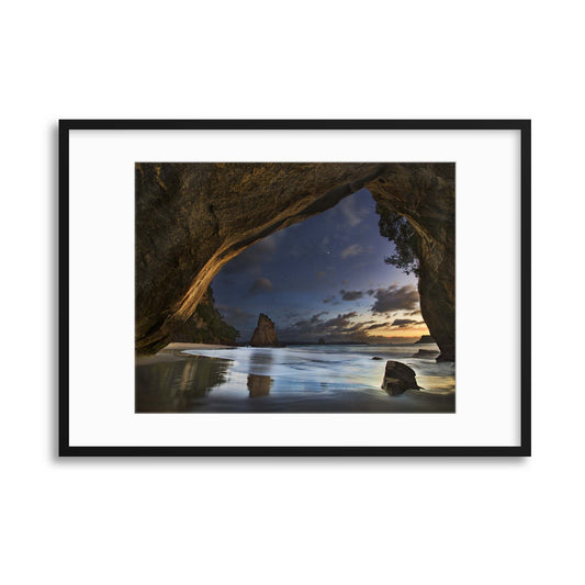 Cathedral Cove by Yan Zhang Framed Print - USTAD HOME