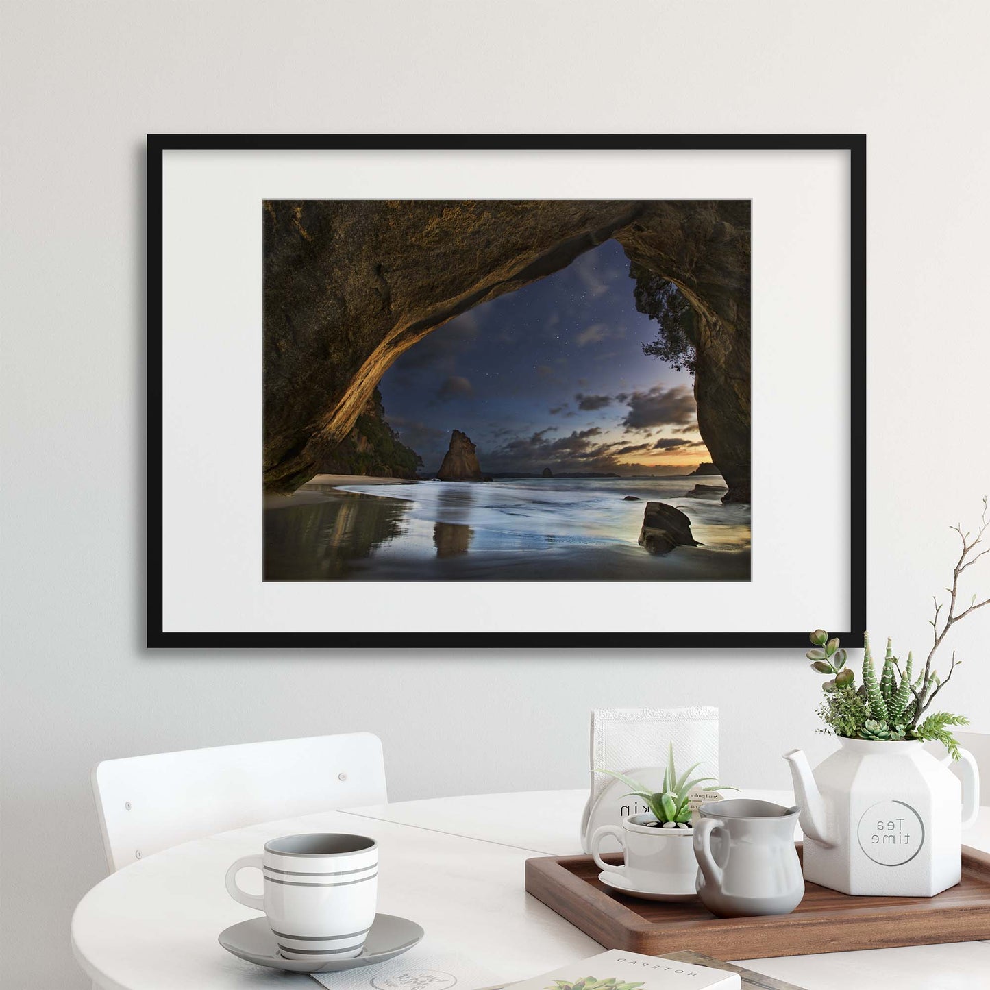 Cathedral Cove by Yan Zhang Framed Print - USTAD HOME