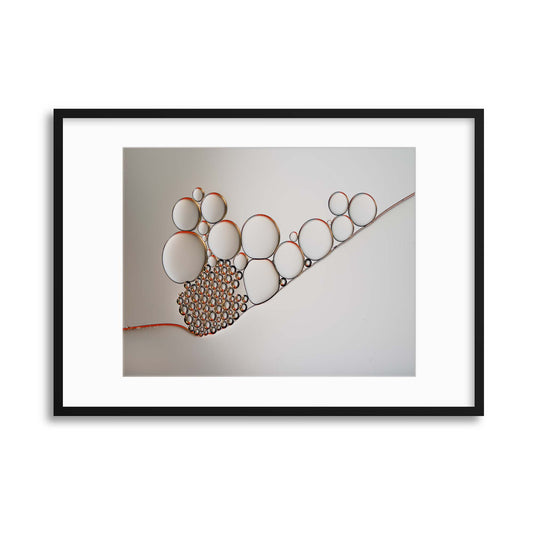 Golden rings by Heidi Westum Framed Print - USTAD HOME