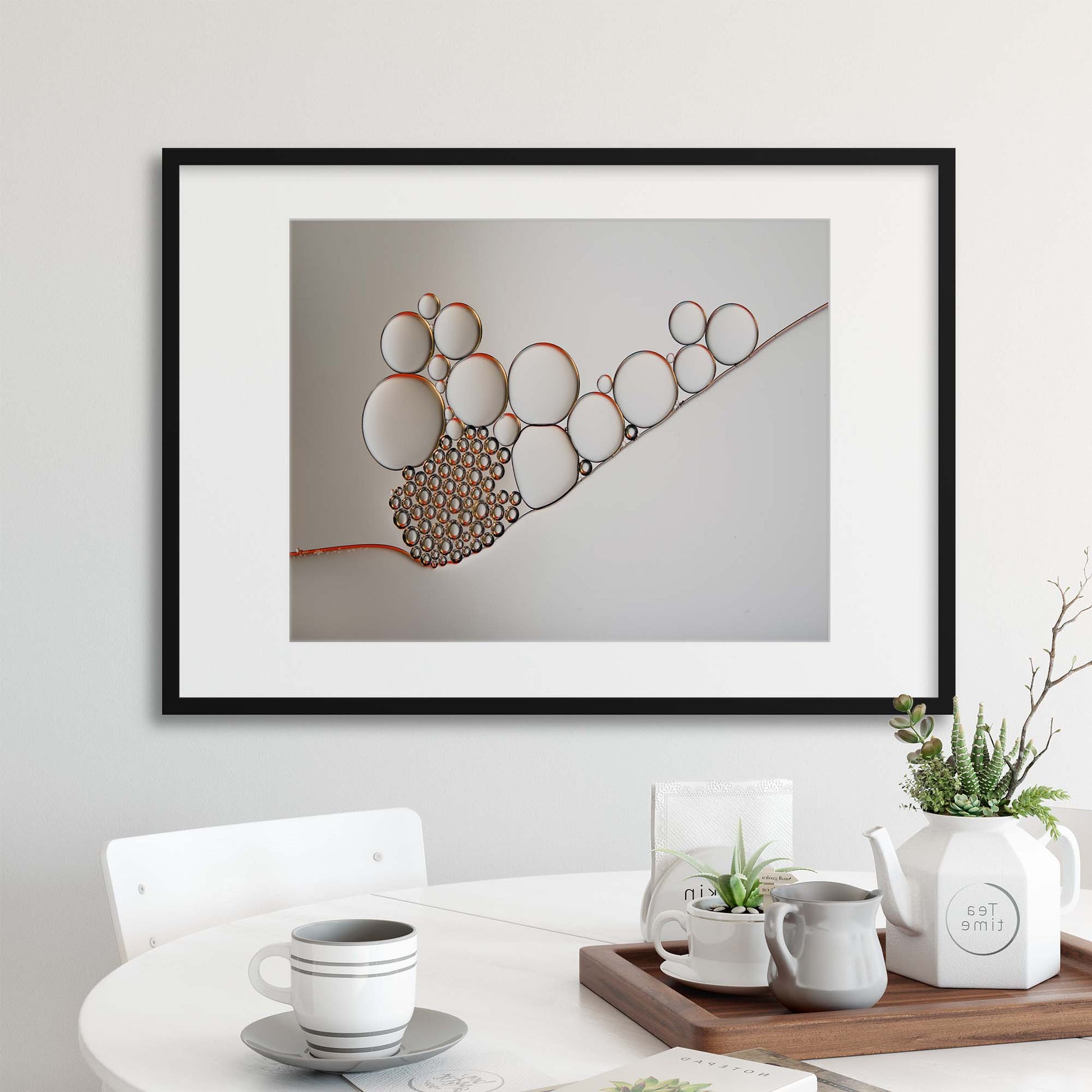 Golden rings by Heidi Westum Framed Print - USTAD HOME