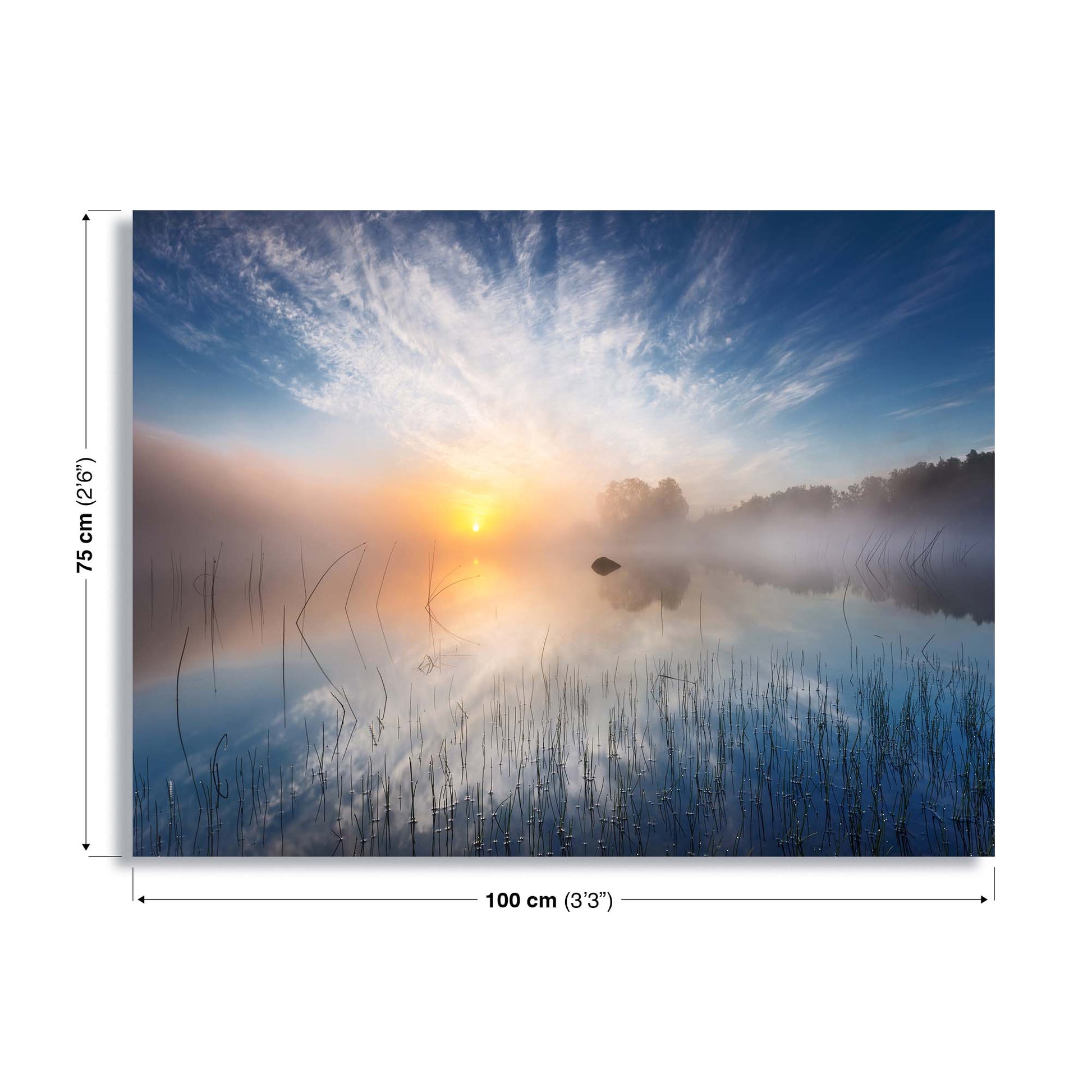 Reflection by Martin Lutz Canvas Print - USTAD HOME