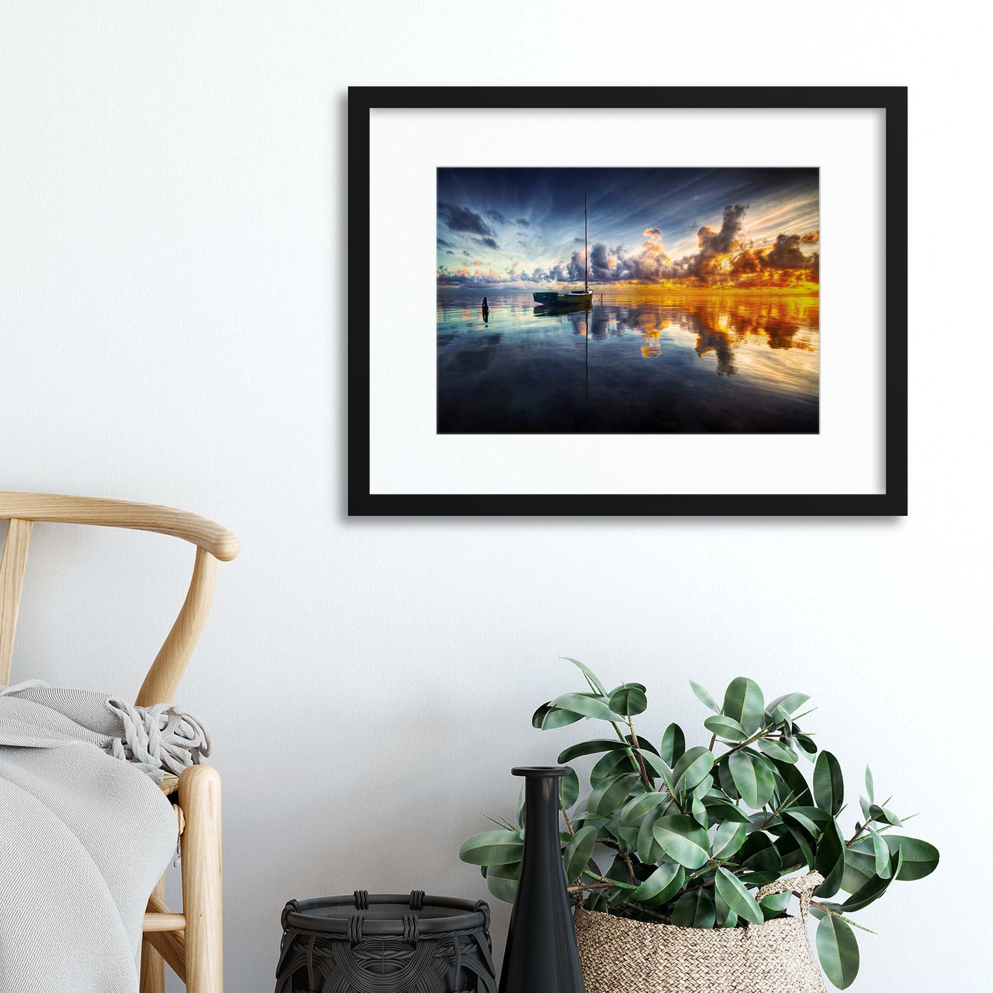 A Time For Reflection by Mark Yugawa Framed Print - USTAD HOME