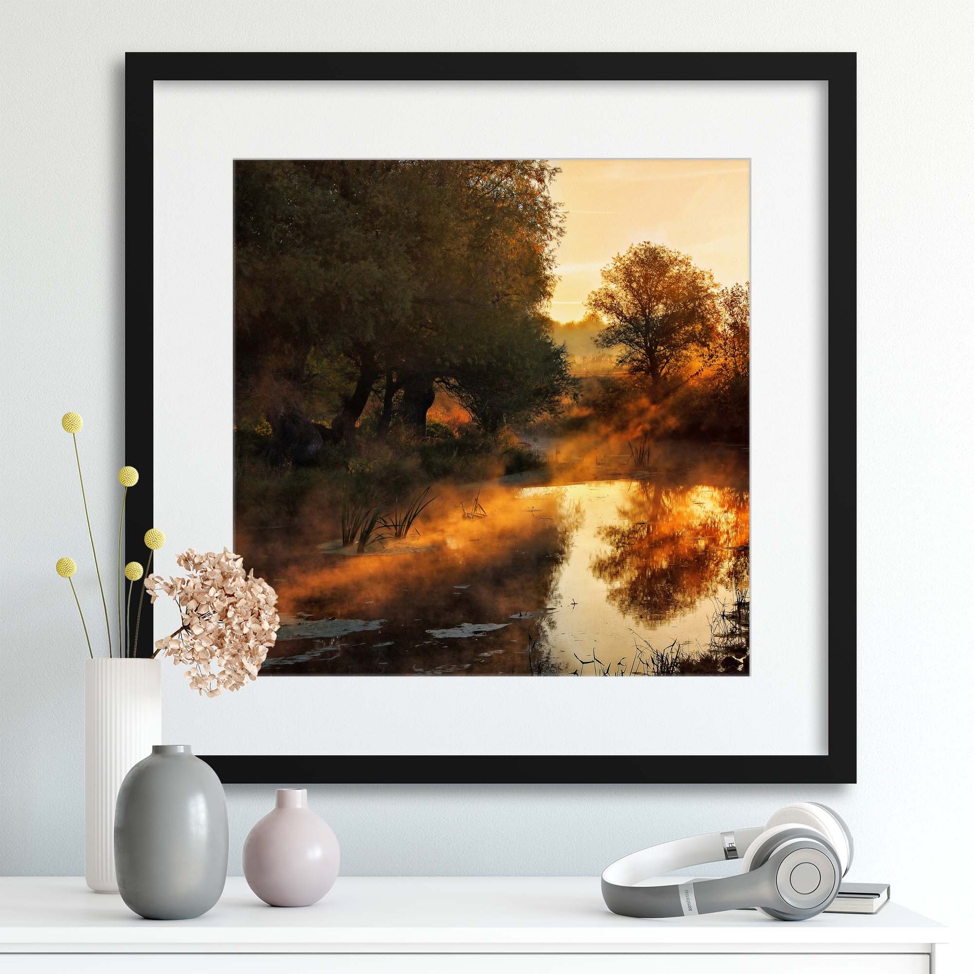 When nature paints with light I by Leicher Oliver Framed Print - USTAD HOME