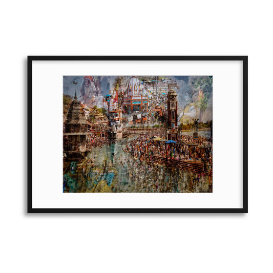 Holy India by Ralf Kayser Framed Print - USTAD HOME