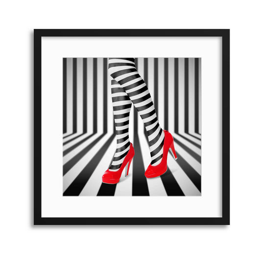 Red Shoes by Ihdar Nur Framed Print - USTAD HOME