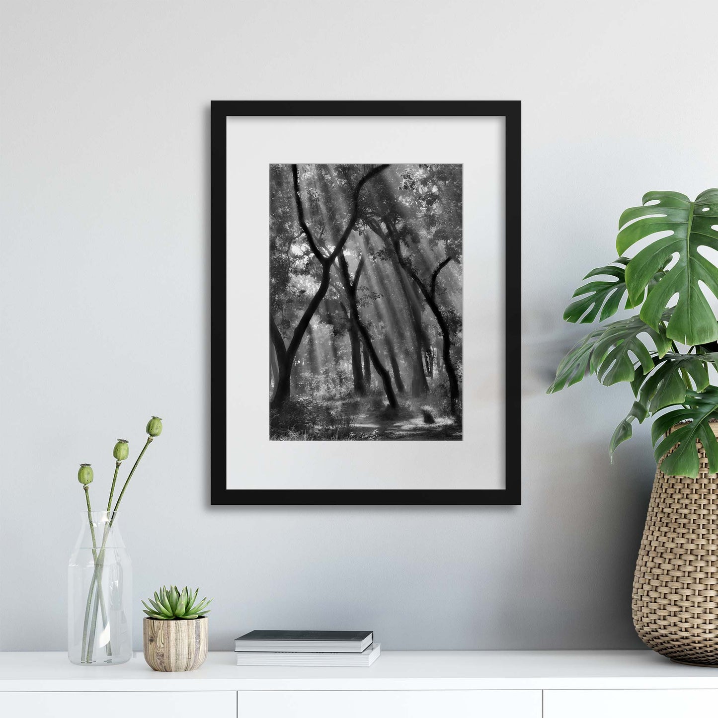 Enchanted Forest ... by Yvette Depaepe Framed Print - USTAD HOME