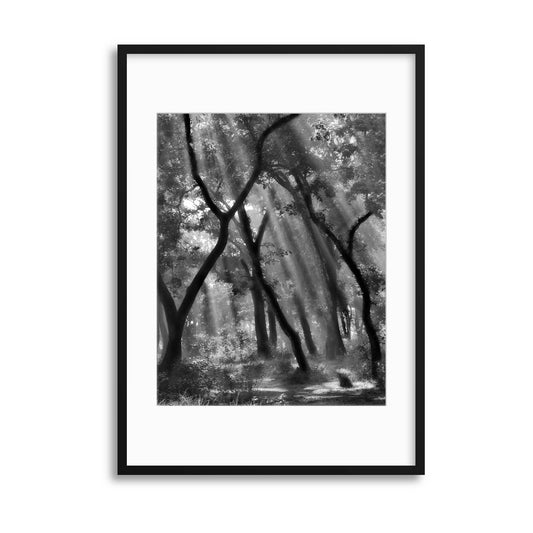 Enchanted Forest ... by Yvette Depaepe Framed Print - USTAD HOME