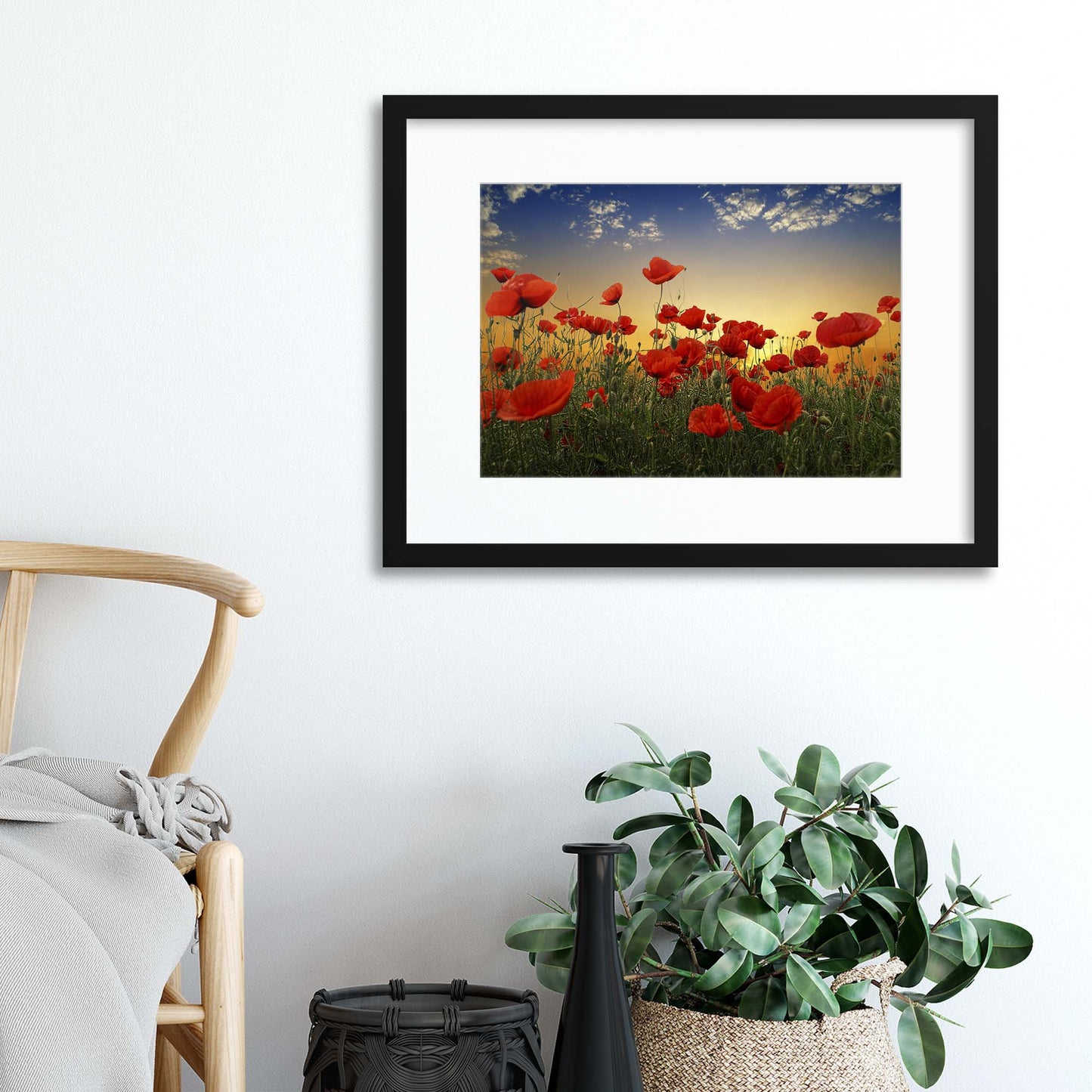 Poppies by Albena Markova Framed Print - USTAD HOME