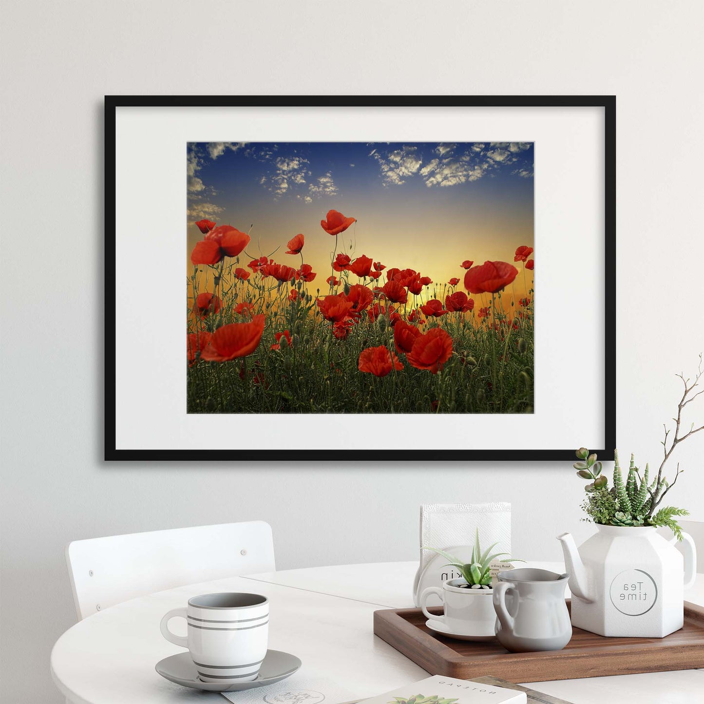 Poppies by Albena Markova Framed Print - USTAD HOME