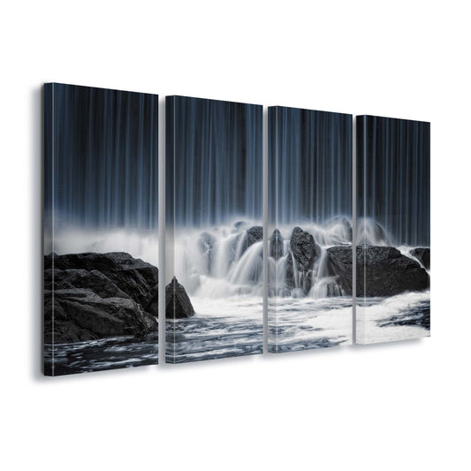 The Blue Curtain by Keijo Savolainen Canvas Print - USTAD HOME