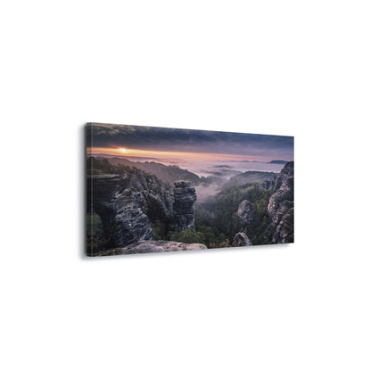 Sunrise on the Rocks by Andreas Wonisch Canvas Print - USTAD HOME