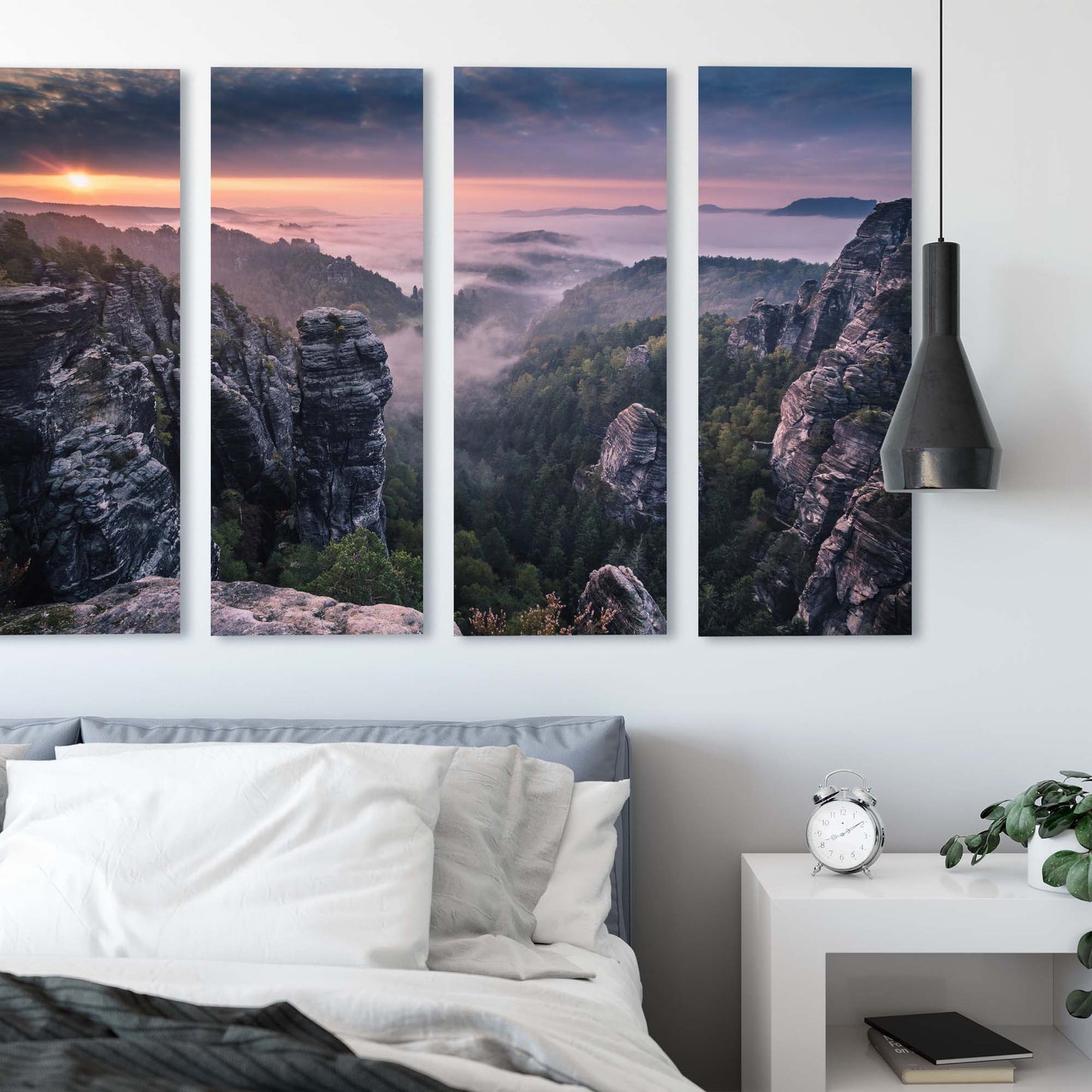 Sunrise on the Rocks by Andreas Wonisch Canvas Print - USTAD HOME