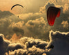 Paragliding 2 by Yavuz Sariyildiz Framed Print - USTAD HOME