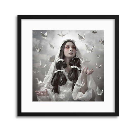 Goddess of Origami by Kiyo Murakami Framed Print - USTAD HOME