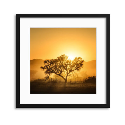 Golden Sunrise by Piet Flour Framed Print - USTAD HOME