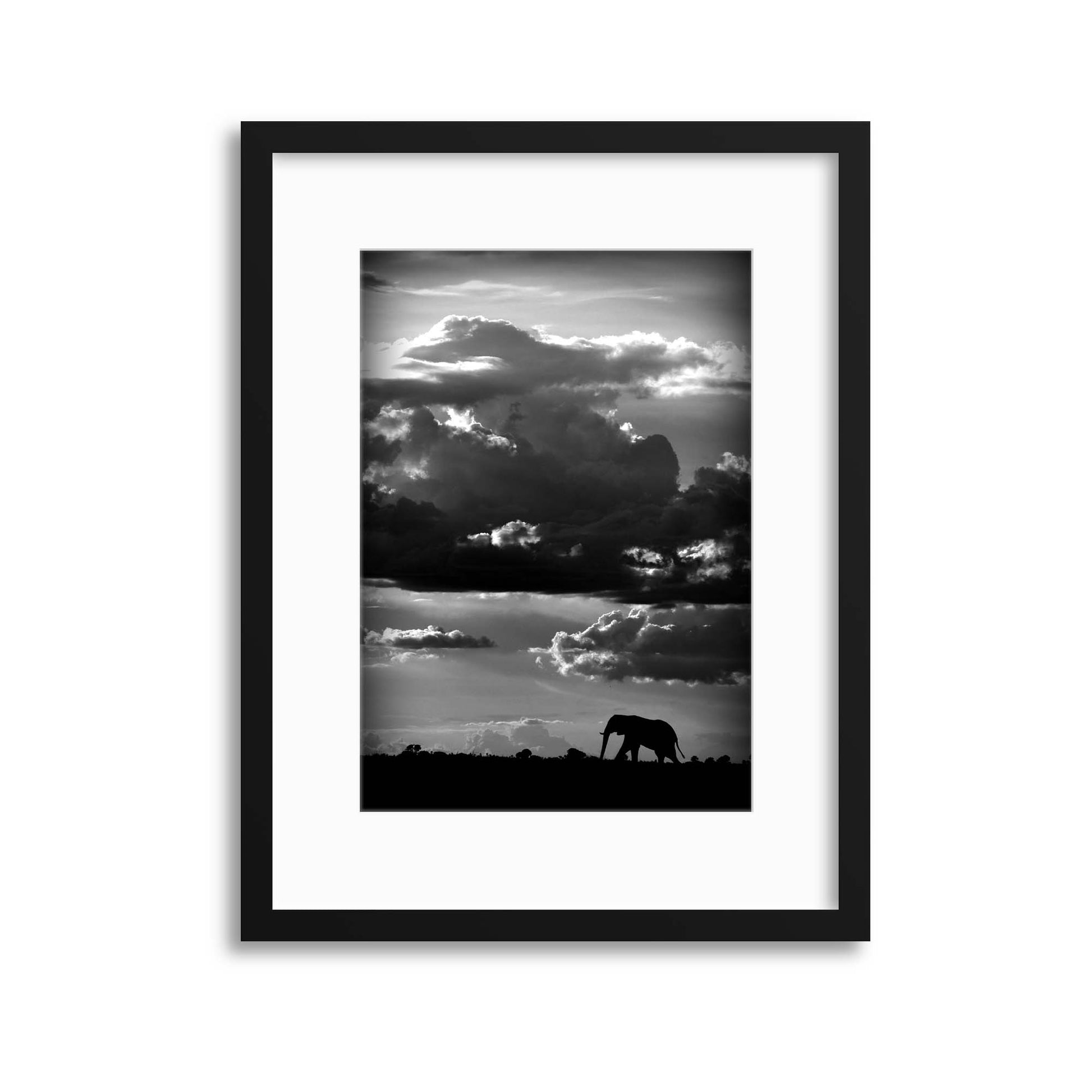 He walks under an African Sky by WildPhotoArt Framed Print - USTAD HOME