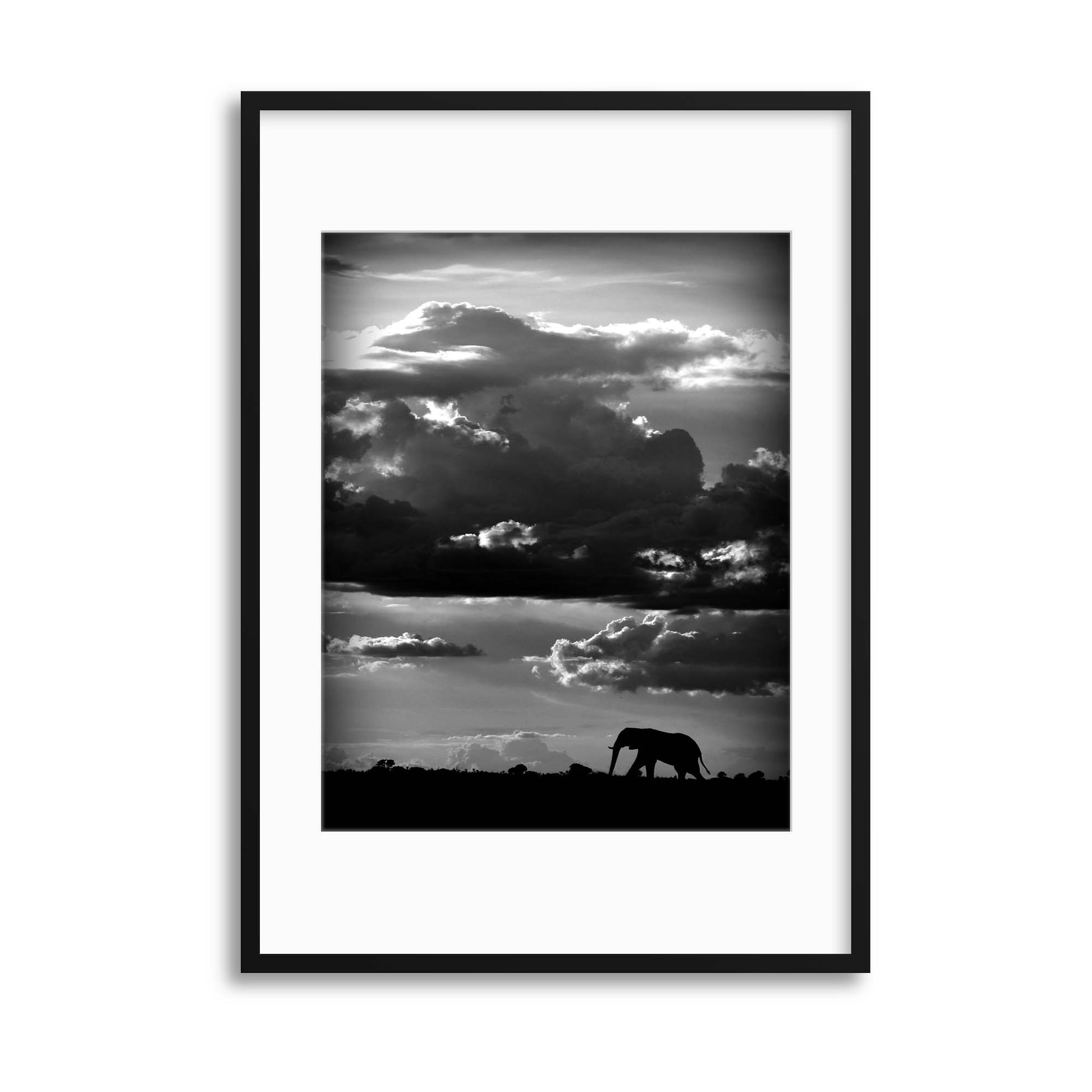 He walks under an African Sky by WildPhotoArt Framed Print - USTAD HOME