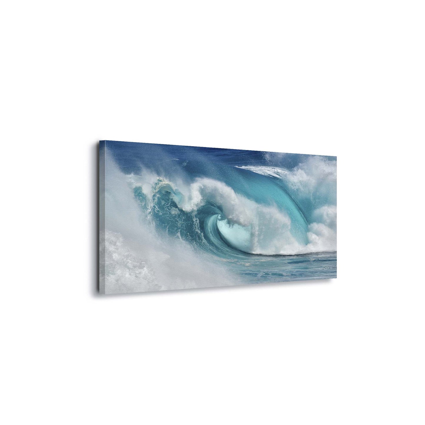 When the ocean turns into blue fire by Daniel Montero Canvas Print - USTAD HOME