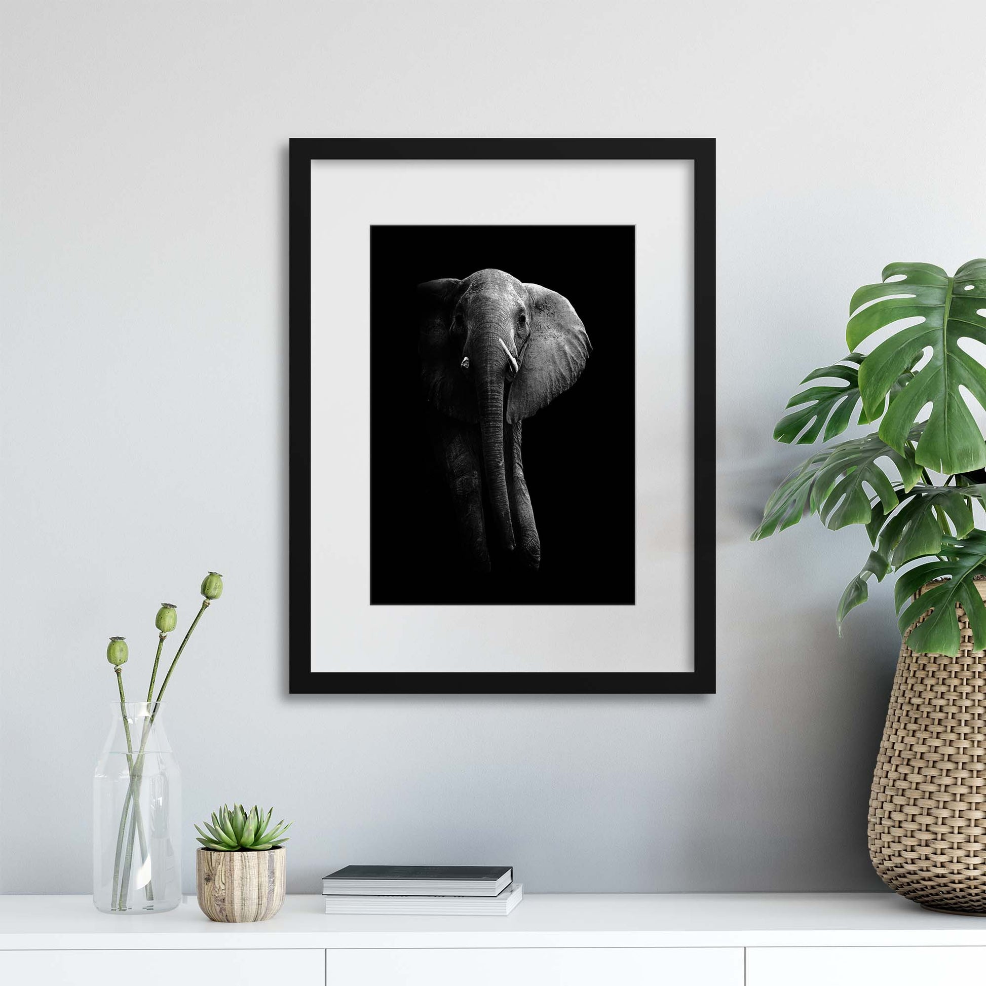 Elephant! by WildPhotoArt Framed Print - USTAD HOME