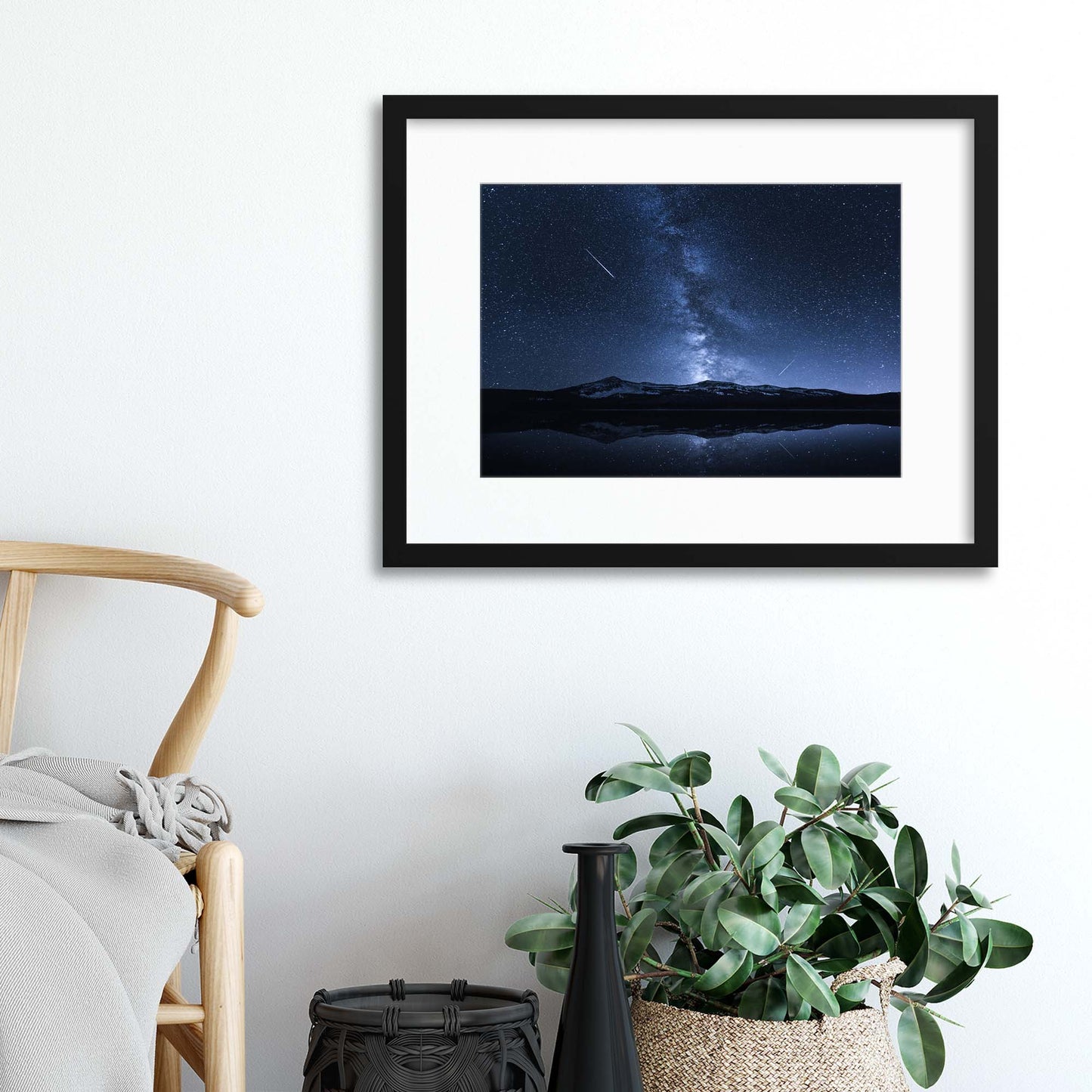 Galaxies Reflection by Toby Harriman Framed Print - USTAD HOME