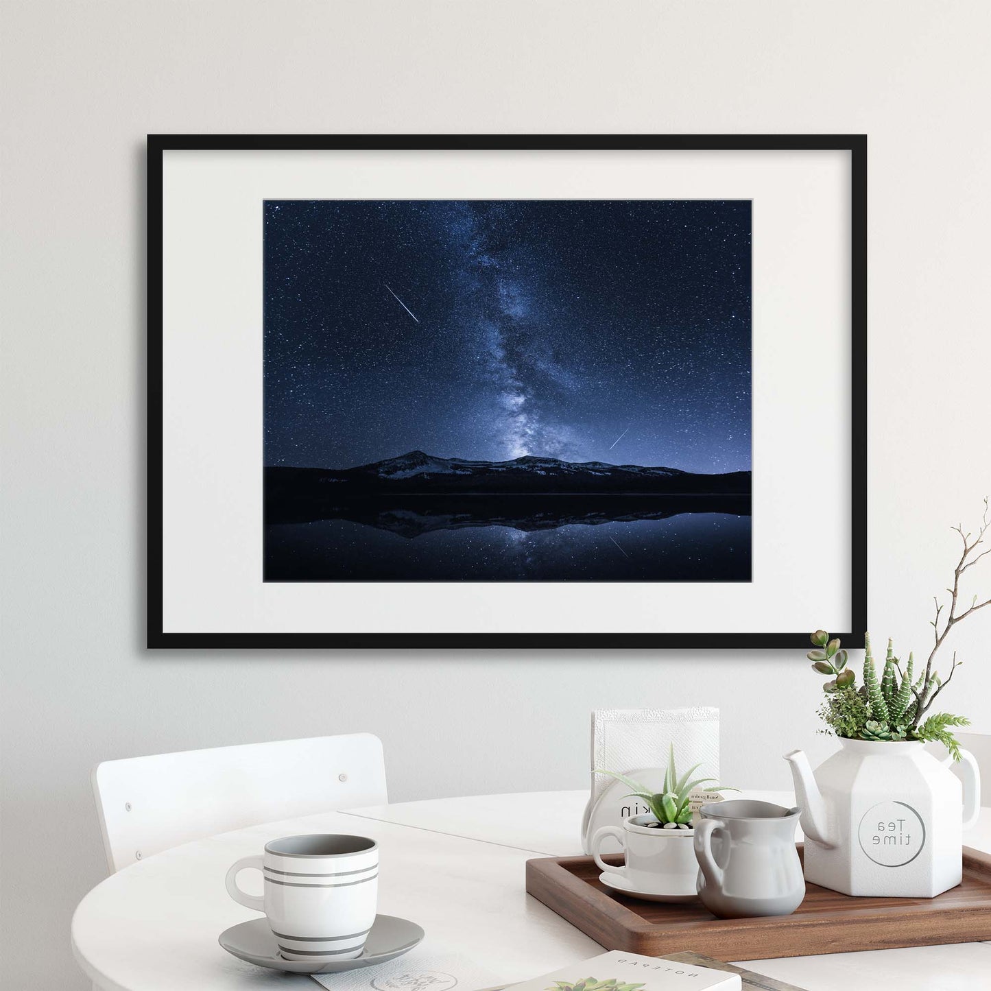 Galaxies Reflection by Toby Harriman Framed Print - USTAD HOME