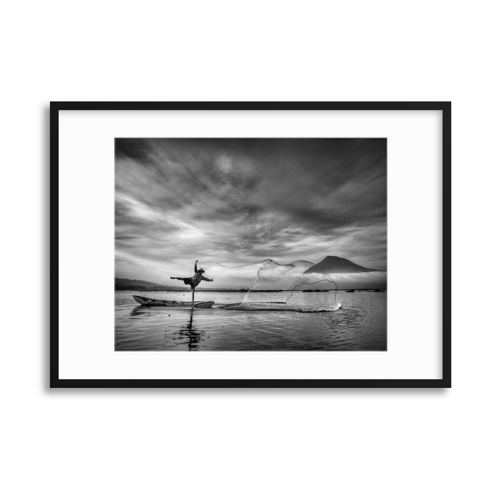 Man Behind the Nets by Arief Siswandhono Framed Print - USTAD HOME