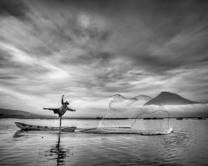 Man Behind the Nets by Arief Siswandhono Framed Print - USTAD HOME