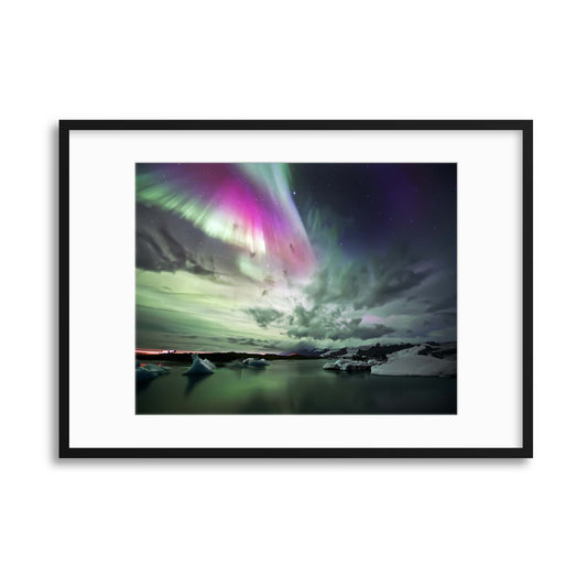 Aurora Lake by Liloni Luca Framed Print - USTAD HOME