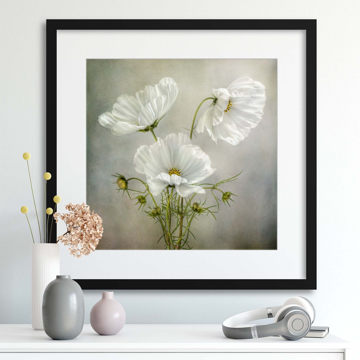 Cosmos Charm by Mandy Disher Framed Print - USTAD HOME