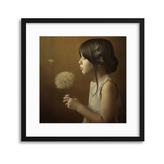 A Dandelion Poem by Svetlana Bekyarova Framed Print - USTAD HOME