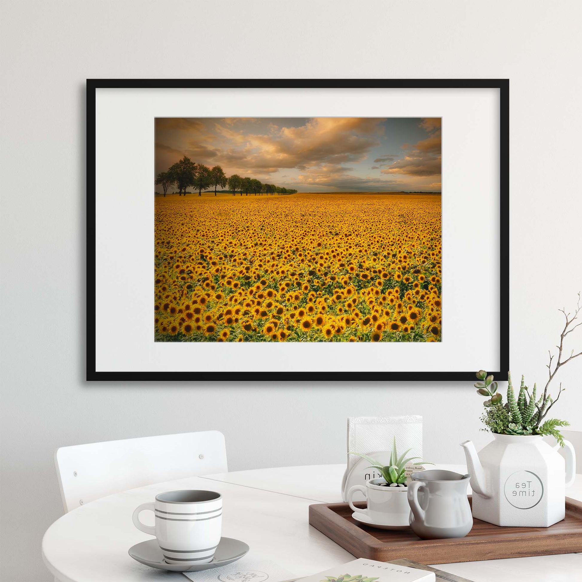 Sunflowers by Piotr Krol Framed Print - USTAD HOME