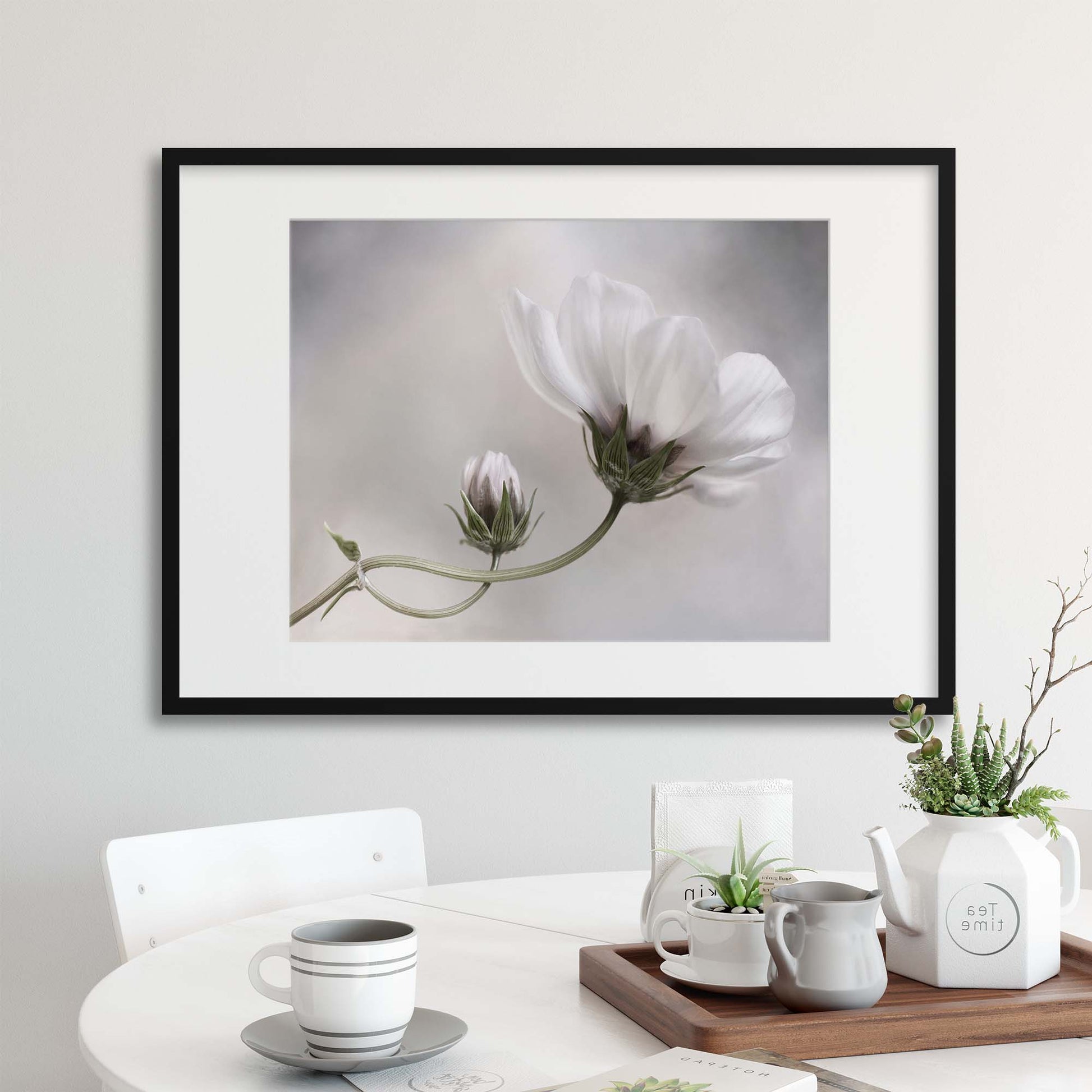 Simply Cosmos by Mandy Disher Framed Print - USTAD HOME