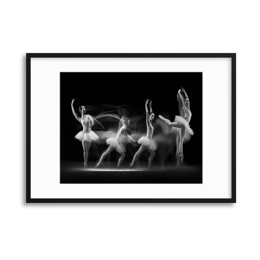 Balerina Art Wave by Antonyus Bunjamin Framed Print - USTAD HOME