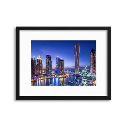 Dubai Marina by Vinaya Mohan Framed Print - USTAD HOME