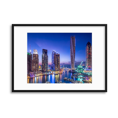 Dubai Marina by Vinaya Mohan Framed Print - USTAD HOME
